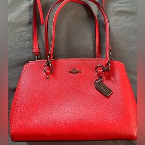 Gorgeous Red Coach Etta Carryall
